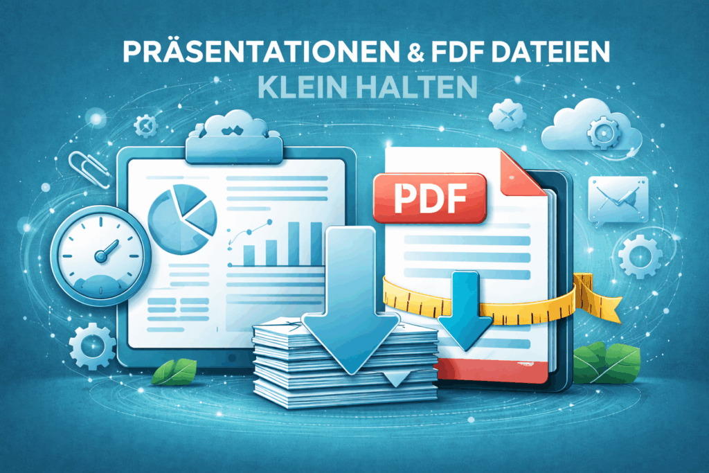 Präsentationen und PDFs klein halten
